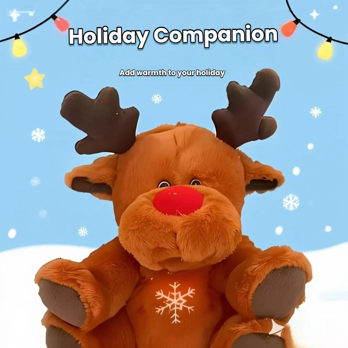 Magical Sleepy Reindeer Plush
